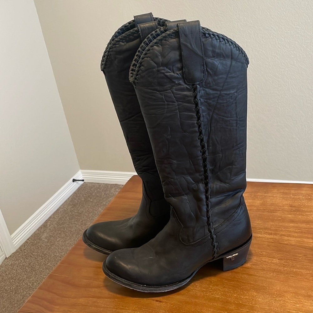 Black Heeled Boots for Women
